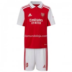 Camisola Arsenal Criança Equipamento Primeiro 2022-2023 Manga Corta